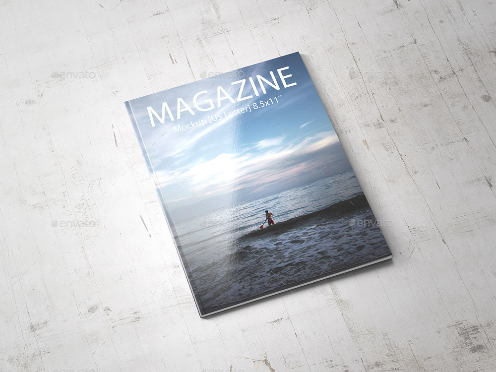 8.5x11 Magazine Mockup, Graphics GraphicRiver